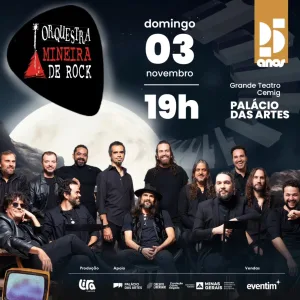 ORQUESTRA MINEIRA DE ROCK – 25 ANOS – 03/11/2024 (Domingo) – Palácio das Artes