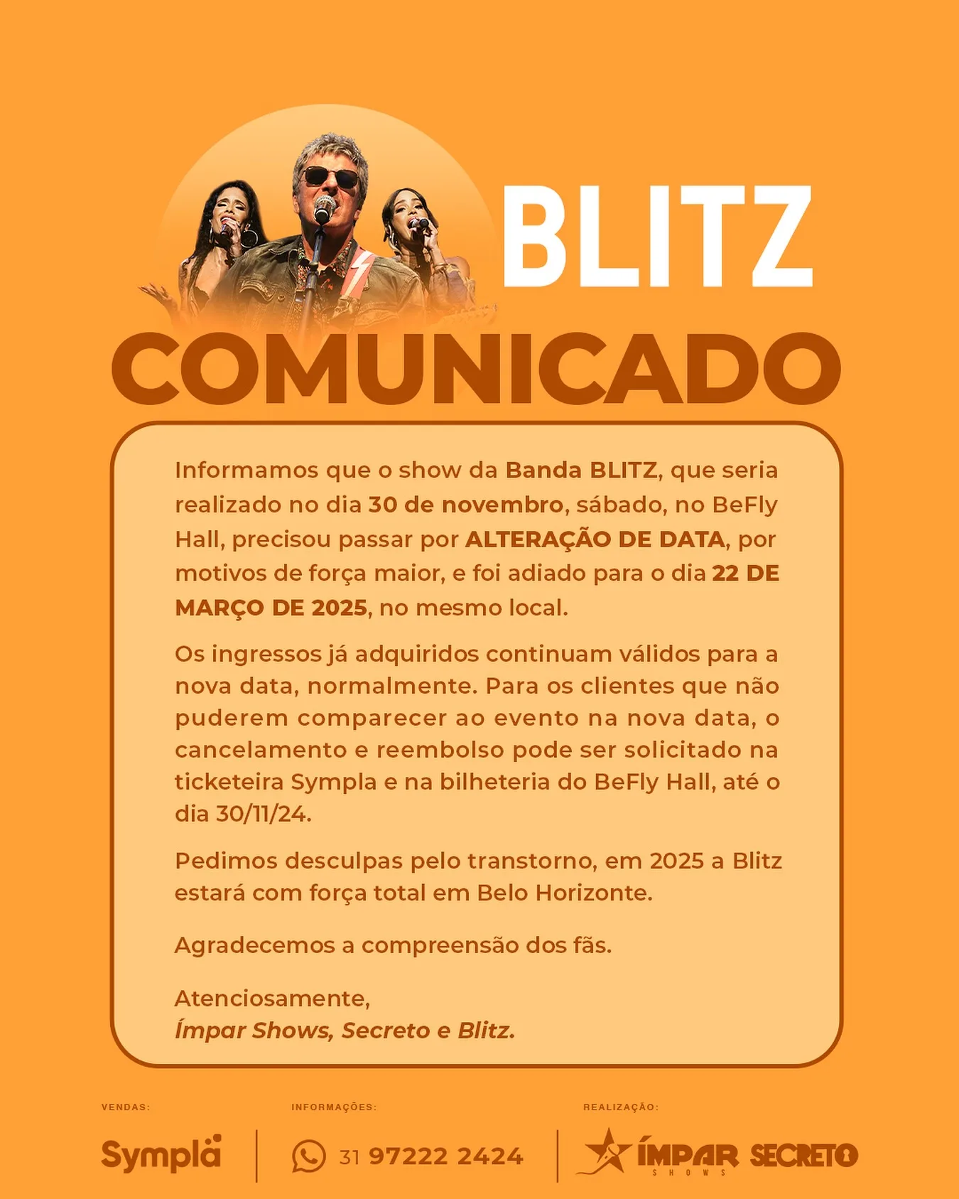 Blitz- 22/03/2025 (Sábado) – BeFly Hall