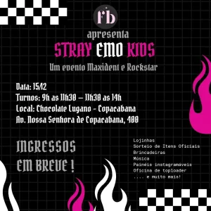 Stray Emo Kids – 15/12/2024 (Domingo) – Chocolate Lugano | Rio de Janeiro – RJ