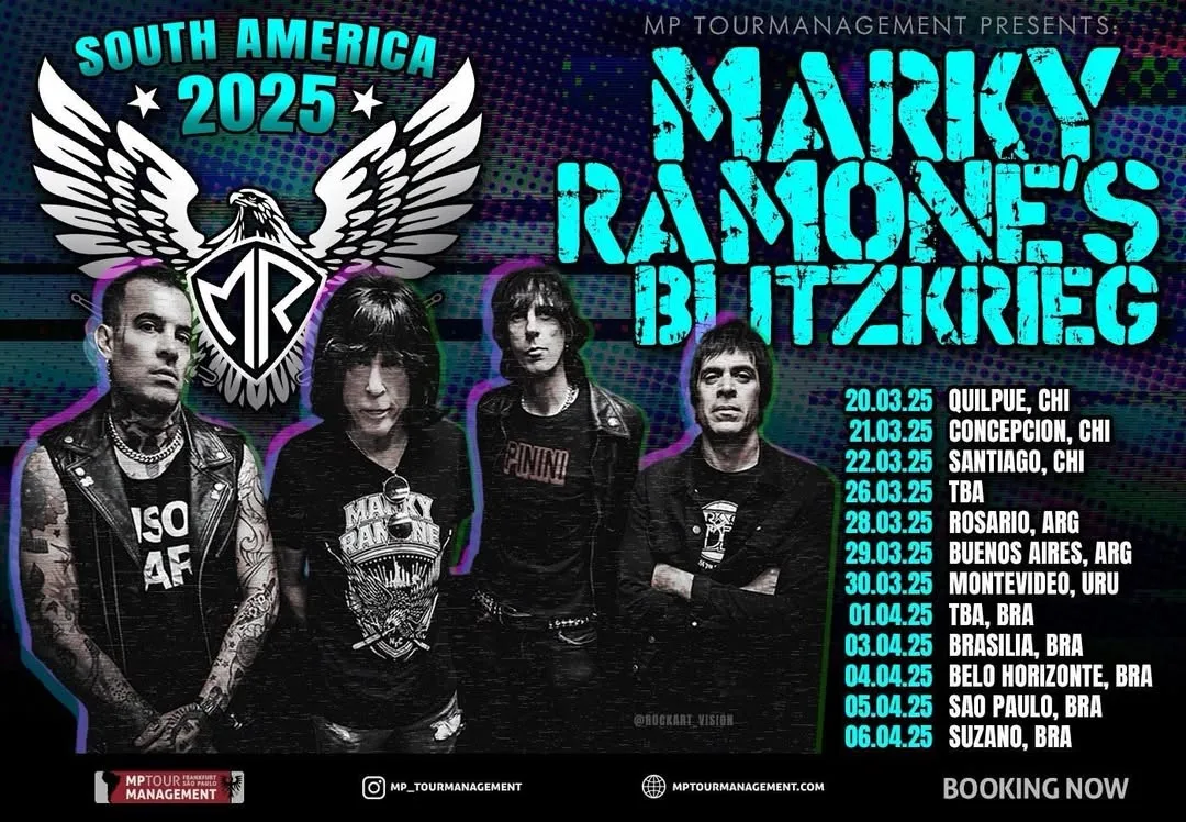 Marky Ramone 2025 – 05/04/2025 (Sábado) – Carioca Club Pinheiros | São Paulo – SP