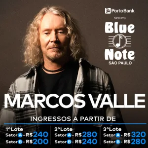 MARCOS VALLE – 30/01/2025 (Quinta-Feira) – Blue Note São Paulo | São Paulo – SP