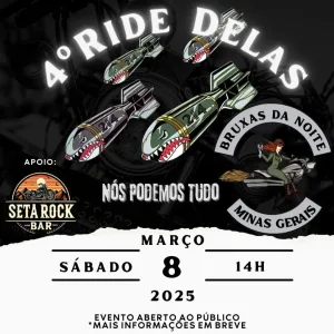 4° Ride Delas – Bruxas da Noite MC – 08/03/2025 (Sábado) – Santa Luzia – MG