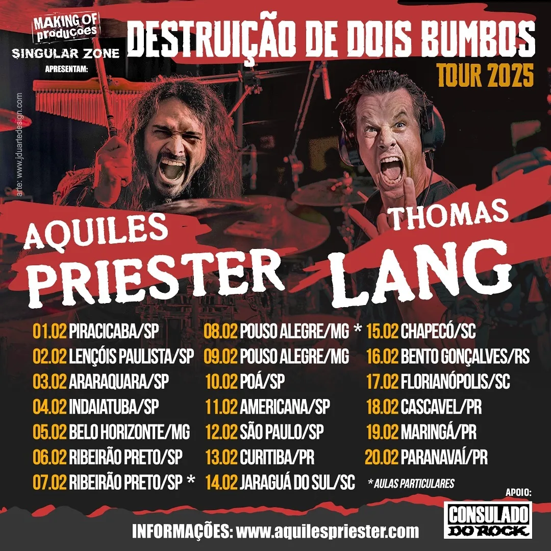 VIP MASTERCLASS – Thomas Lang e Aquiles Priester – 05/02/2025 (Quarta-Feira) – Minério de Ferro | Belo Horizonte – MG