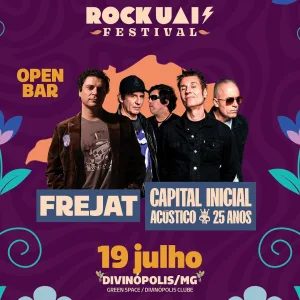 Rock Uai – 19/07/2025 (Sábado) – Parque de Exposições de Divinópolis | Divinópolis – MG