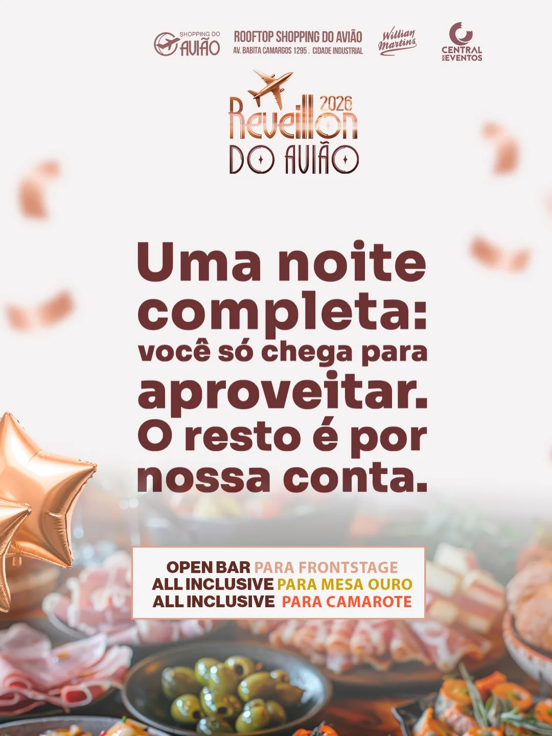 RÉVEILLON DO AVIÃO 2026 – 31/12/2025 (Quarta-Feira) – Shopping do Avião | Contagem – MG