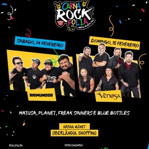 2º Carnarock Bikers – 14/02/2026 – Uberlândia Shopping | Uberlândia / MG