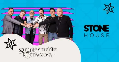 Simplesmente Roupa Nova – 17/01/2026 (Sábado) – Stone House | Leopoldina / MG