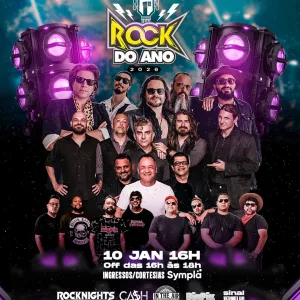 PRIMEIRO ROCK DO ANO – 10/01/2026 (Sábado) – Shopping do Avião | Contagem / MG