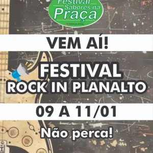 Festival de Sabores – Rock in Festival – 09/01/2026 (Sexta-Feira) – Praça (Festival Sabores na Praça) | Belo Horizonte / MG