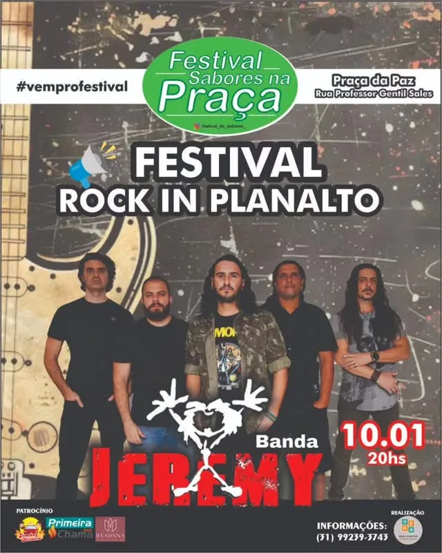 Festival de Sabores – Rock in Festival – 09/01/2026 (Sexta-Feira) – Praça (Festival Sabores na Praça) | Belo Horizonte / MG