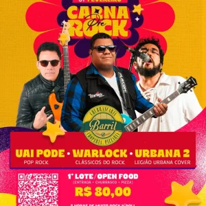 1º Pré CarnaRock Lagoa Santa – 07/02/2026 (Sábado) – Restaurante Barril | Lagoa Santa / MG