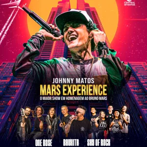Jhonny Matos – Mars Experience (Bruno Mars Tribute) – 20/03/2026 (Sexta-Feira) – Teatro Sesiminas | Belo Horizonte / MG