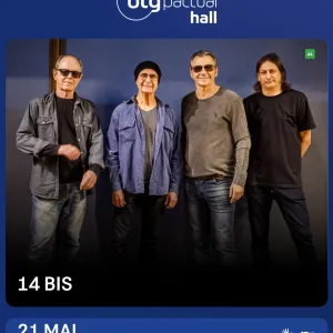 14 Bis em São Paulo – 21/05/2026 (Quinta-Feira) – BTG Pactual Hall | São Paulo / SP