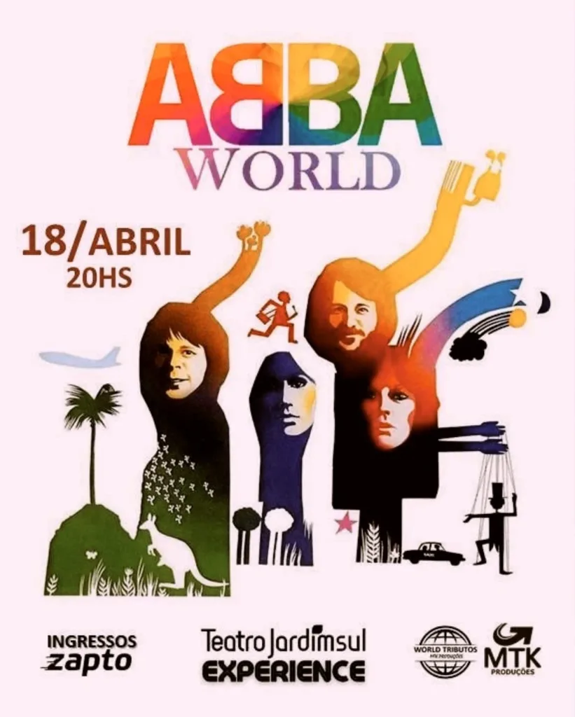 ABBA World Tribute – 18/04/2026 (Sábado) – Teatro Jardim Sul | São Paulo / SP