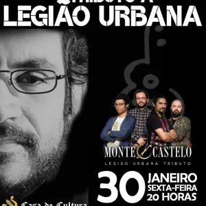 TRIBUTO À LEGIÃO URBANA – MONTE CASTELO – 19/02/2026 (Quinta-Feira) – Teatro Fernando Torres | São Paulo / SP