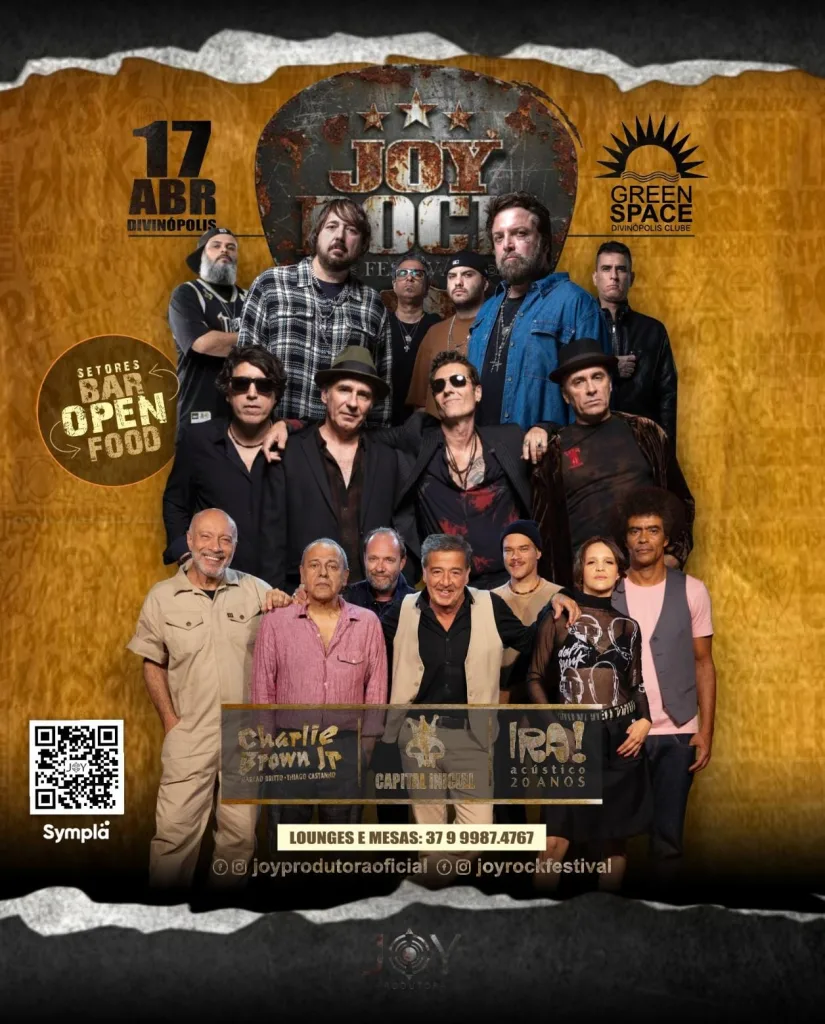 JOY ROCK FESTIVAL 12 ANOS ! – 17/04/2026 (Sexta-Feira) – Divinópolis Clube | Divinópolis / MG