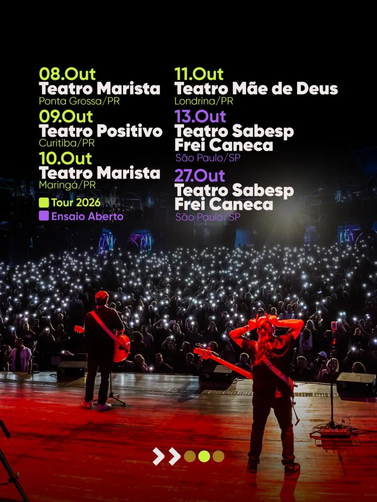 Pedra Letícia – Tour 2026 (Belo Horizonte) – 20/09/2026 (Domingo) –Cine Theatro Brasil | Belo Horizonte / MG