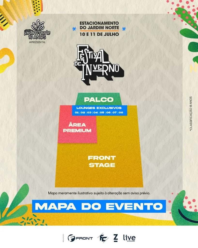 Festival de Inverno em Juiz de Fora 2026 – 10/07/2026 (Sexta-Feira) – Estacionamento do Shopping Jardim Norte | Juiz de Fora / MG