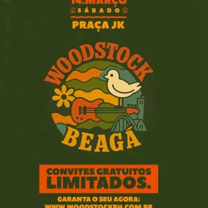 WOODSTOCK BEAGÁ 2026 – 14/03/2026 (Sábado) – Praça JK | Belo Horizonte – MG