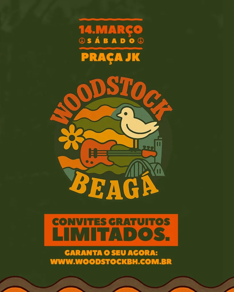 WOODSTOCK BEAGÁ 2026 – 14/03/2026 (Sábado) – Praça JK | Belo Horizonte – MG